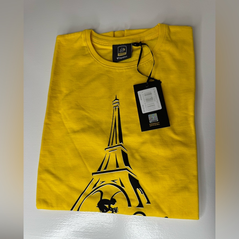 Fanatics Paris Yellow Eiffel Tower Men's Tee Tour D France